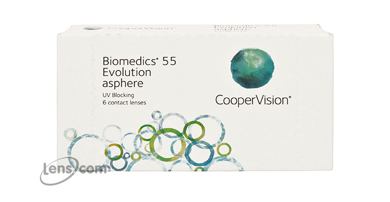 Biomedics 55 Evolution Asphere Contact Lenses - Biomedics 55 Evolution Asphere Contacts by CooperVision